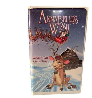 Annabelle's Wish VHS Tape 1997 Holiday Animated Movie Film